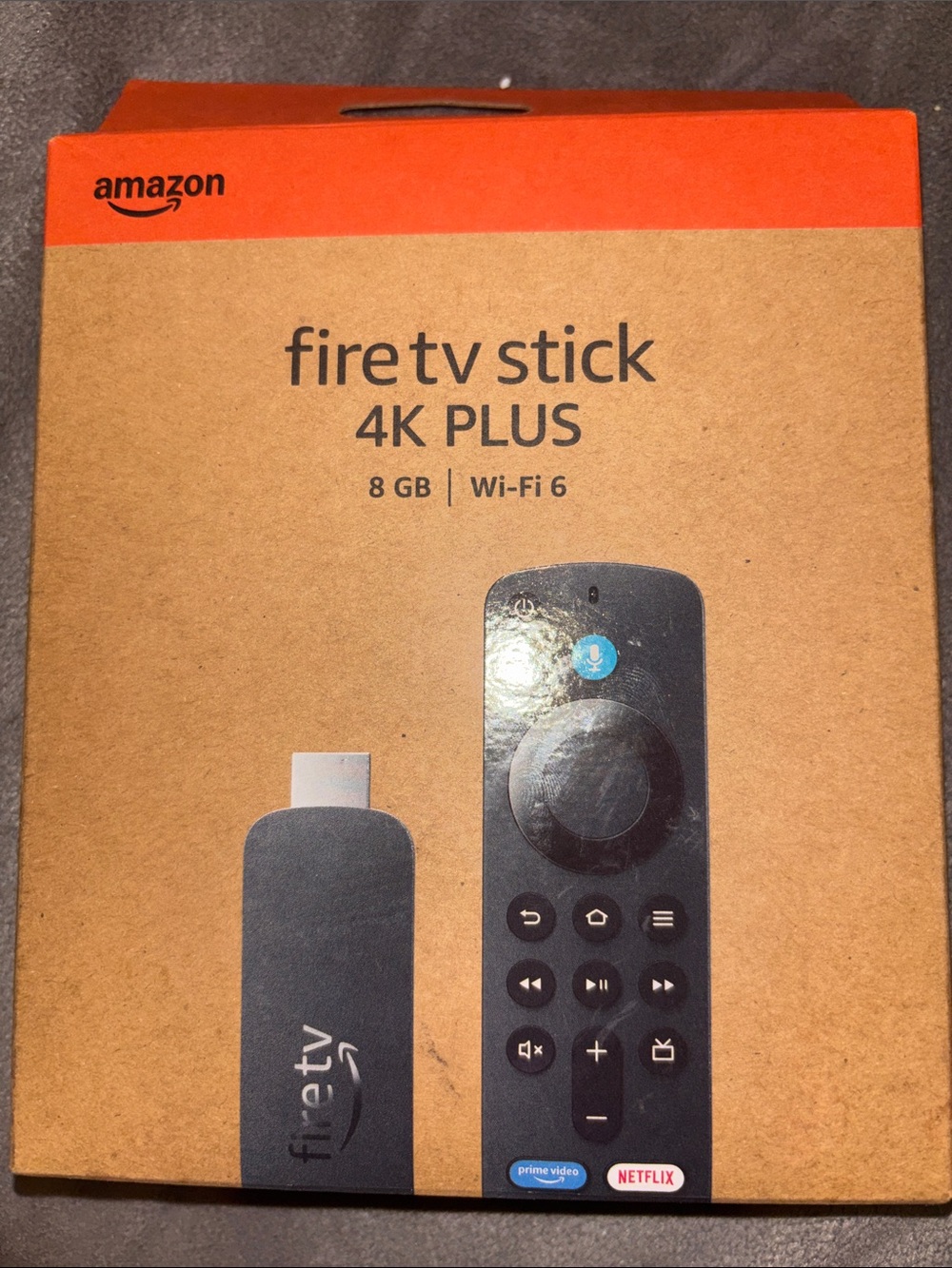 Amazon Fire TV Stick 4K Plus - Black and Orange Packaging #BNWT